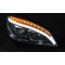 Mercedes Benz W204 C-class (07-10) priekšējie LED Dayline lukturi, hromēti